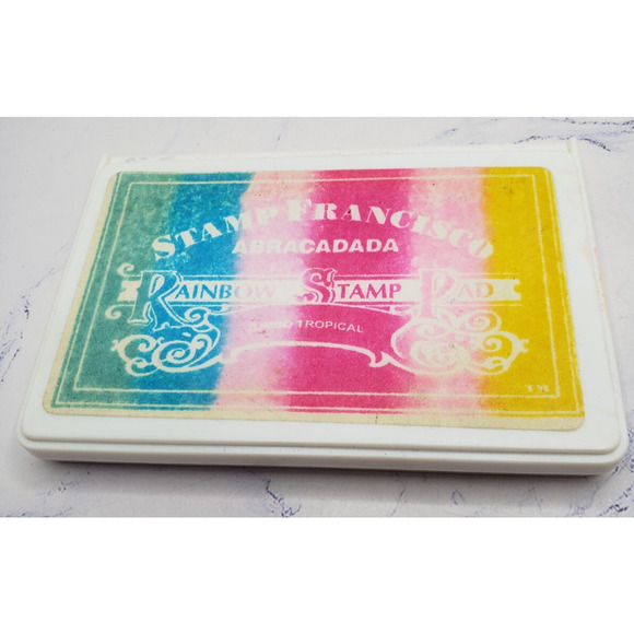 Permanent Purple Ink Pad for Stamping Vintage Abracadada Jumbo Tropical - Picture 1 of 4